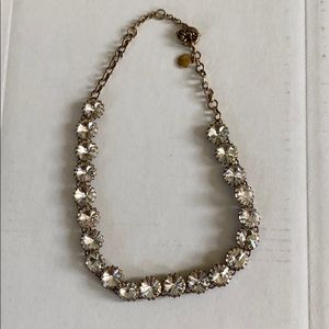 J. Crew white gem statement necklace